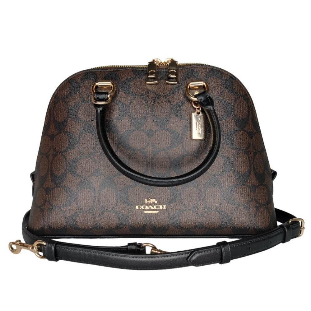 Coach Brown and Black Satchel